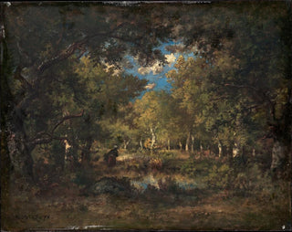 La forêt de Fontainebleau - Narcisse Virgile Diaz de la Peña — vista dell’opera