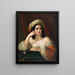 Ritratto di una donna orientale - Natale Schiavoni — quadro incorniciato alla parete
