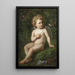 Putto nourrissant une fraise à un oiseau - Nathaniel Schmitt — quadro incorniciato alla parete
