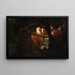 Lady Blanche painting crossing the ravine guided by the count and Saint Foix, a scene from the Mystères d'Udolphe - Nathaniel Grogan — framed artwork on a wall