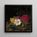Natur stillleben mit Blumen - Frants Diderik Be — gerahmtes Bild an der Wand