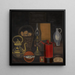 Nature morte avec une cruche rouge - Jean Brusselmans — framed artwork on a wall