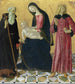 La Vierge à l'Enfant avec saint Antoine Abbé et saint Sigismond - Neroccio de' Landi — vista dell’opera