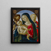 La Vergine con il Bambino, san Giovanni Battista e santa Maria Maddalena - Neroccio di Bartolomeo de' Landi — quadro incorniciato alla parete