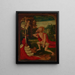 Il penitente San Girolamo - Scuola olandese — quadro incorniciato alla parete