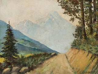 Nevena Badjakowa - Mountain landscape with a road.webp