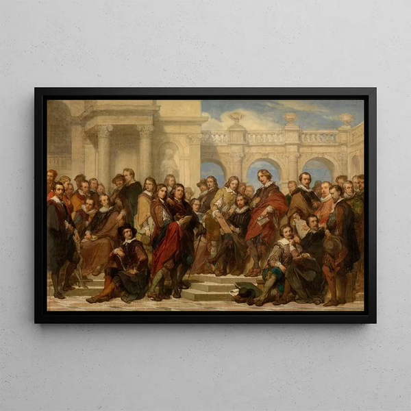 Pittori e incisori - Nicaise De Keyser — quadro incorniciato alla parete