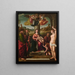 Unterhaltung des Weihnachtsmanns - Niccolò Pisano — gerahmtes Bild an der Wand