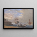 HMS St Vincent at Plymouth - Nicholas Condy — framed artwork on a wall
