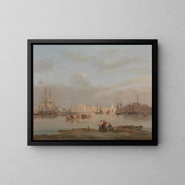 Il centro di rifornimento di Plymouth - Nicholas Condy — quadro incorniciato alla parete