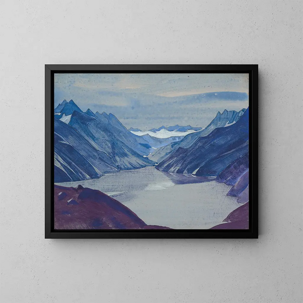 Lac Nag - Nicholas Roerich — gerahmtes Bild an der Wand