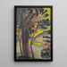 Trees by a Lake Shore - Nicholas Roerich — framed artwork on a wall