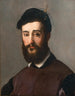 Portrait eines jungen bärtigen Mannes mit schwarzem Hut - Niccolò dell'Abate — Ansicht des Kunstwerks