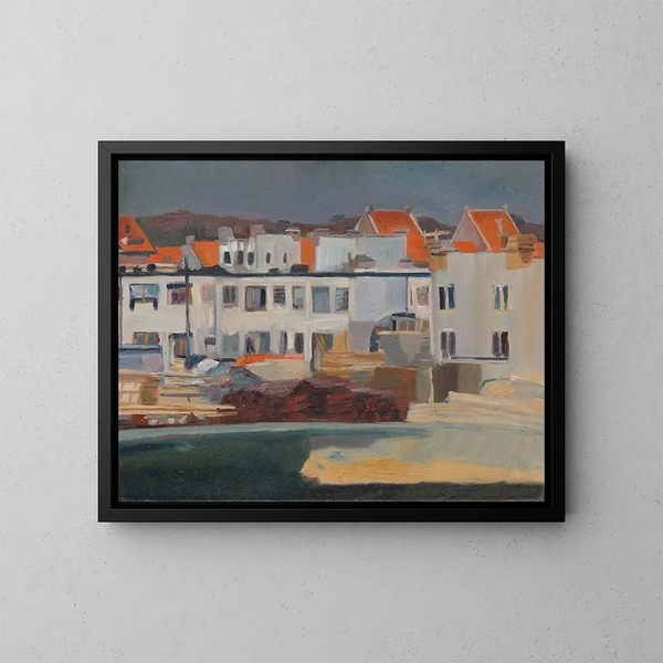 Betondorp im Bau - Nicolaas Pieneman — gerahmtes Bild an der Wand