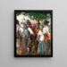 Eine Marktszene - Nicolae Vermont — gerahmtes Bild an der Wand