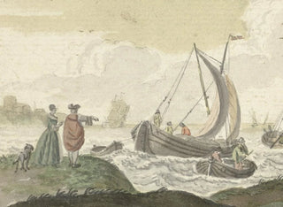 Nicolaes Aartman - Schepen op een winderige rivier.webp