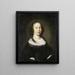 Ritratto di una giovane donna - Nicolaes Maes — quadro incorniciato alla parete