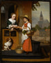 Verkäufer von Gemüse - Nicolaes Maes — Ansicht des Kunstwerks