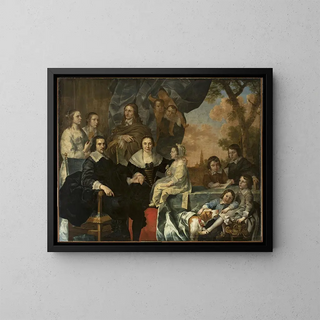Nicolaes van Helt Stockade - Selfportrait with the family.webp
