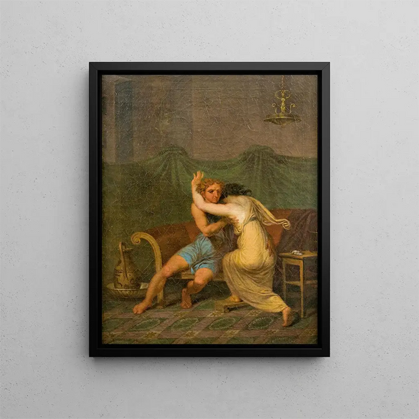 Nicolai Abildgaard - Catullus and Lesbia who in his arms seeking solace for her spurvs death.webp