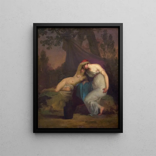 Nicolai Abildgaard - The Greek Poet Sappho and the Girl from Mytilene.webp