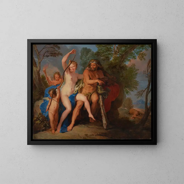 Hercules und Dejanira - Nicolas Bertin — gerahmtes Bild an der Wand