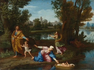 Nicolas Colombel - Moses Cast Into The Nile.webp