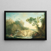 Landschaft mit Bach - Nicolas Jacques Julliard — gerahmtes Bild an der Wand