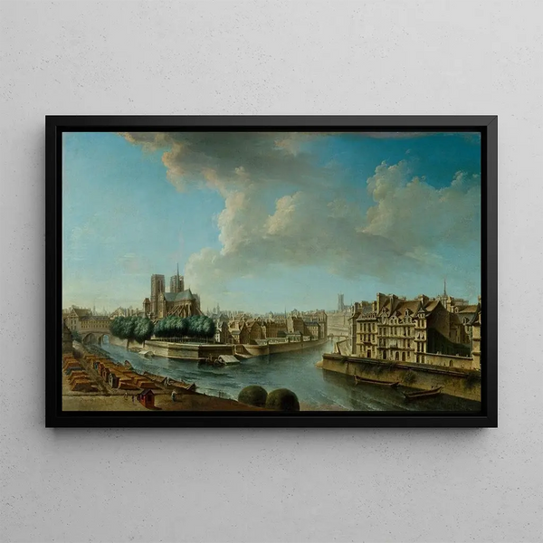 Nicolas JeanBaptiste Raguenet - Le Chevet de NotreDame et la Pointe occidentale de lIle SaintLouis.webp