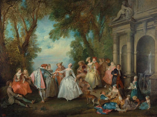 Tanz vor einem Brunnen - Nicolas Lancret — Ansicht des Kunstwerks