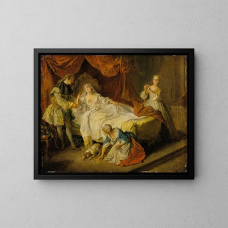 Nicolas Lancret - Le petit chien qui secoue de largent et des pierreries The Little Dog shaking Money and Gems.webp