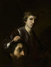 David mit dem Kopf Goliaths - Nicolas Tournier — Ansicht des Kunstwerks