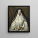 Elizabeth Throckmorton, canonessa dell'Ordine delle Dame Augustinine Inglesi - Nicolas de Largillière — quadro incorniciato alla parete