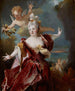 Portrait der Schauspielerin Marie-Anne de Châteauneuf alias Mlle Duclos 1664-1747 in der Rolle der Ariane - Nicolas de Largillière — Ansicht des Kunstwerks