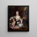 Portrait von Marie-Louise-Élisabeth d'Orléans, Herzogin von Berry 1695-1719 - Nicolas de Largillière — gerahmtes Bild an der Wand