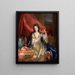 Ritratto di una donna - Nicolas de Largillière — quadro incorniciato alla parete