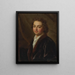 Portrait eines Mannes (Kasuskonflikt) - Nicolas de Largillière — gerahmtes Bild an der Wand