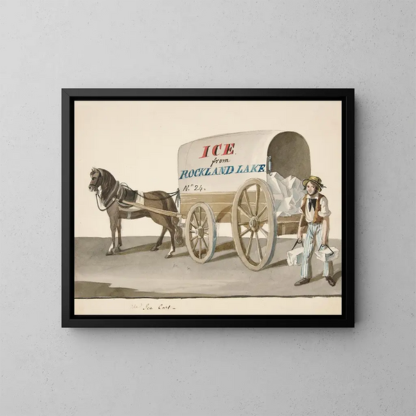 Le Chariot de Glace - Nicolino Calyo — quadro incorniciato alla parete