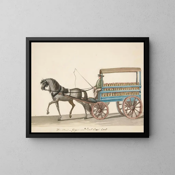 Il carrello di ginger ale e root beer - Nicolino Calyo — quadro incorniciato alla parete