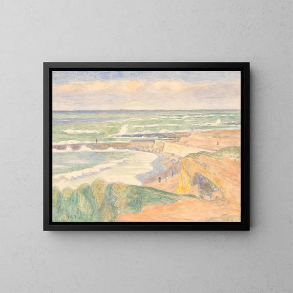 Mann am Bovbjerg - Niels Bjerre — gerahmtes Bild an der Wand