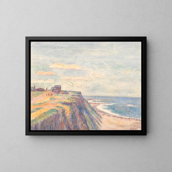 Klippe bei Bovbjerg - Niels Bjerre — gerahmtes Bild an der Wand