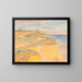 Die Klippen und der Leuchtturm von Bovbjerg - Niels Bjerre — gerahmtes Bild an der Wand