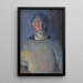 Portrait des Künstlers im Licht der Lampe - Niels Larsen Stevns — gerahmtes Bild an der Wand