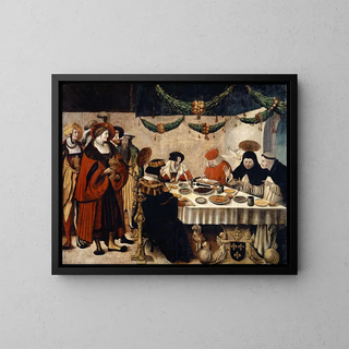 Niklaus Manuel - Saint Thomas of Aquin at the Table of King Louis the Saint.webp