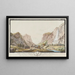 Vue of the Staubbach waterfall and Lauterbrunnen valley in the canton of Bern - Niklaus Sprüngli — framed artwork on a wall