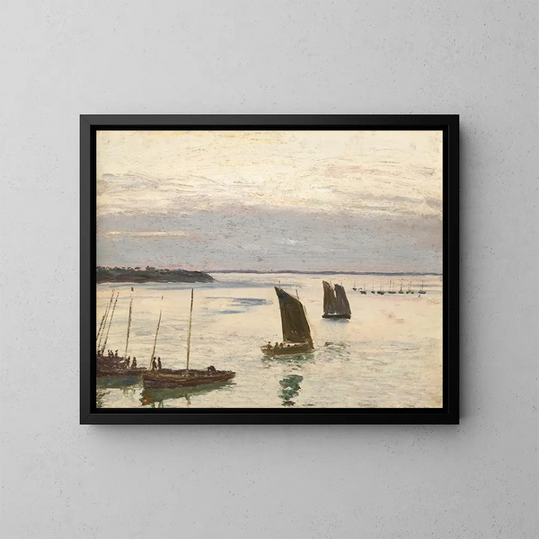 Am Kai - Nikolai Nikanorovich Dubovskoy — gerahmtes Bild an der Wand