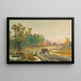 Ein Landschaft nach dem Regen bei Sonnenuntergang - Nikolai Nikolaevich Karazin — gerahmtes Bild an der Wand