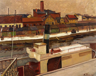 Vue de Tartu - Nikolai Triik — Ansicht des Kunstwerks