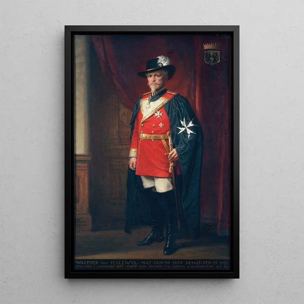 Portrait Painting - Nils Asplund — framed artwork on a wall