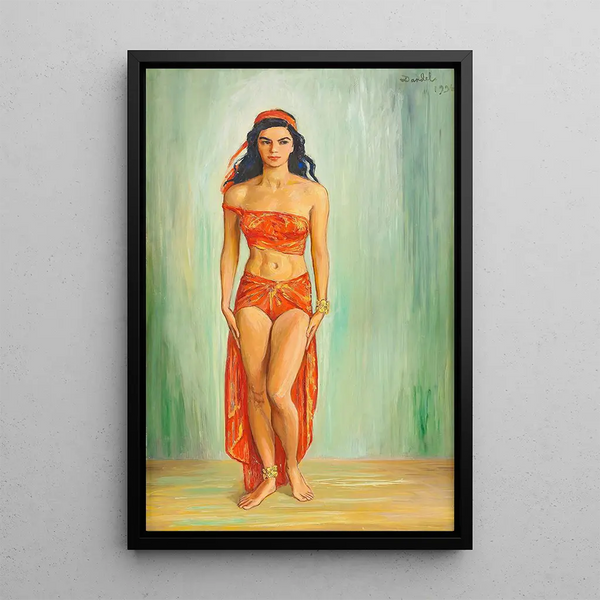 Cissi Olsson in Anitra in Peer Gynt - Nils Dardel — framed artwork on a wall